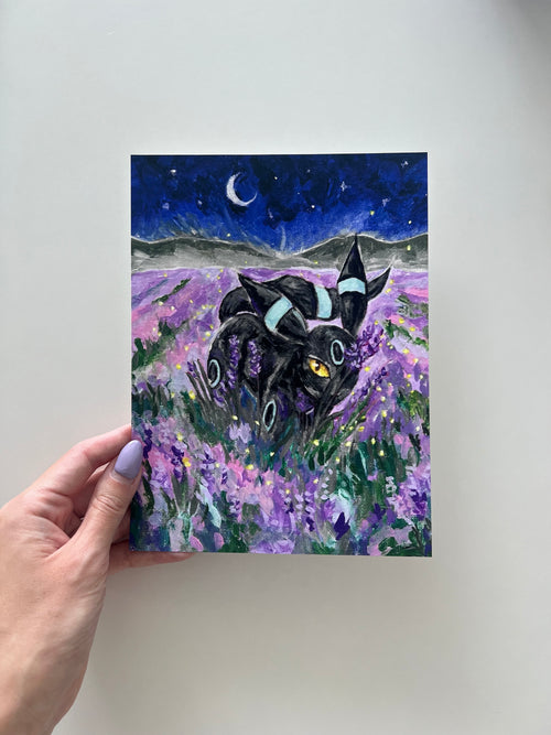 Art Printed Shiny Umbreon