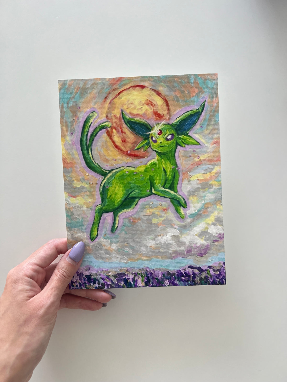 Art Printed Shiny Espeon
