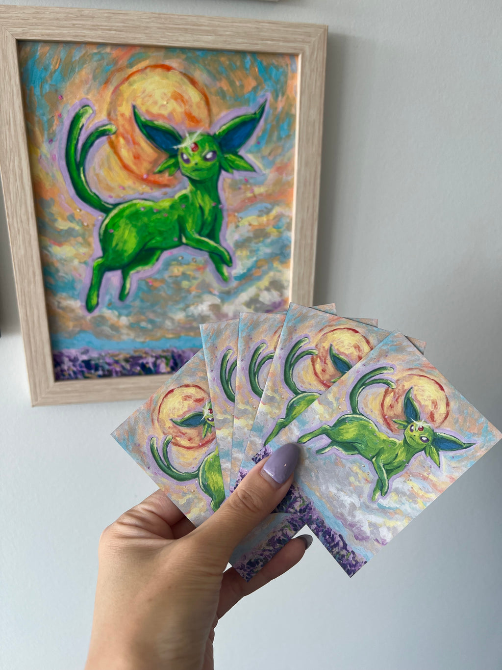 Shiny Espeon Art Printed Card Sleeves